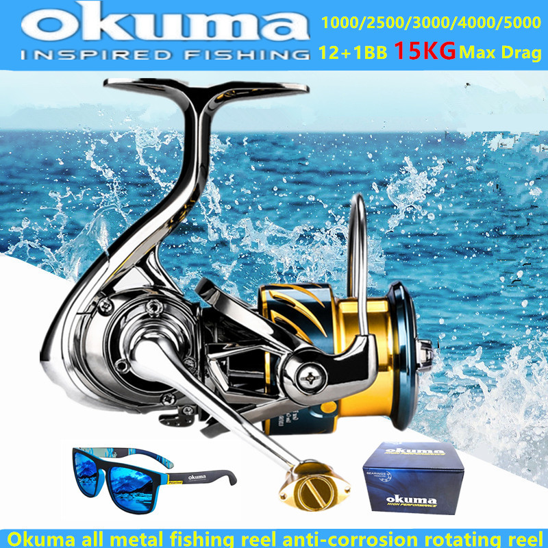 Fishing Equipment Daiwa - Okuma All Metal Fishing Reel 12+1BB15KG