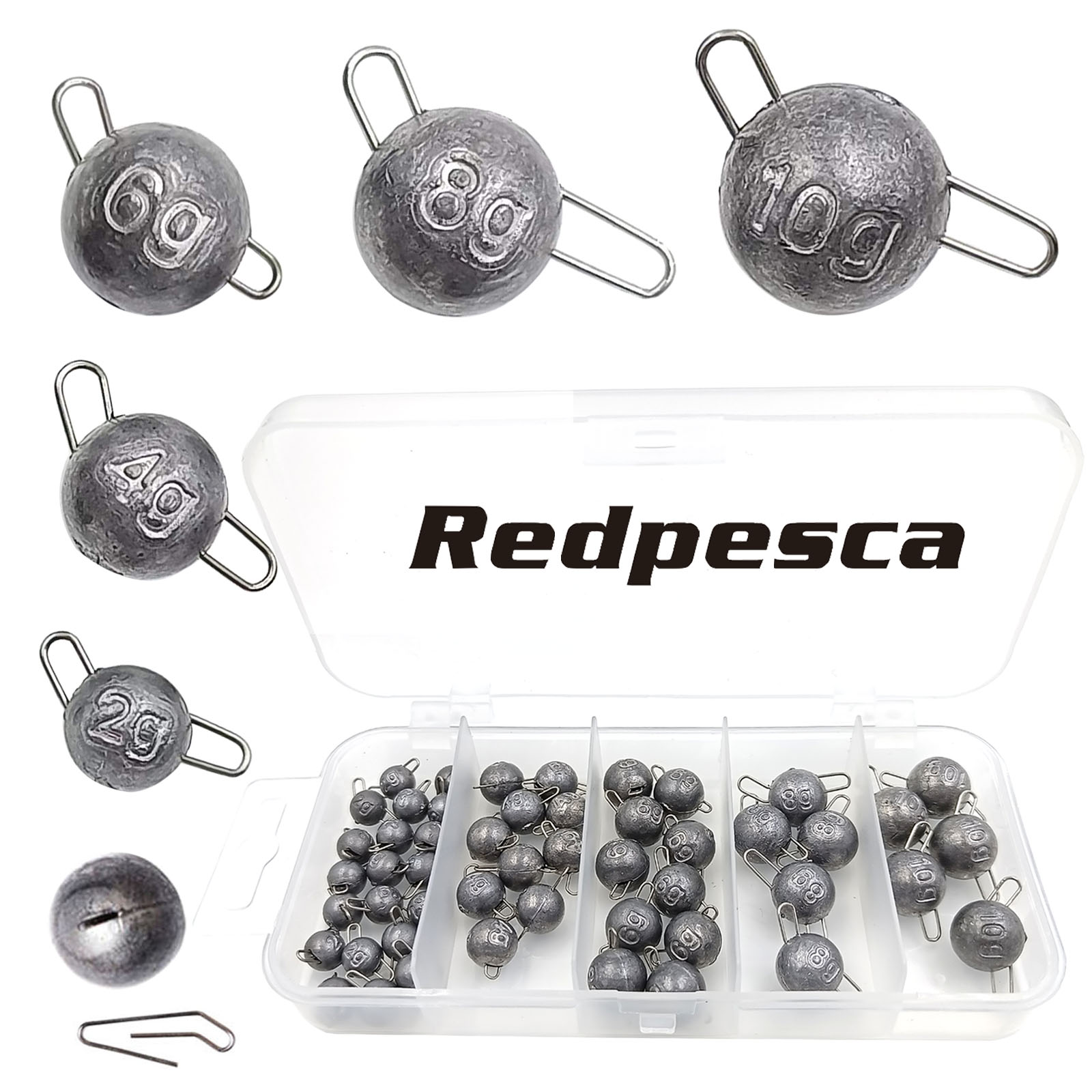 Carp Fishing Tackle - 50/40/35 Cannonball Fishing Weights Sinkers Quick