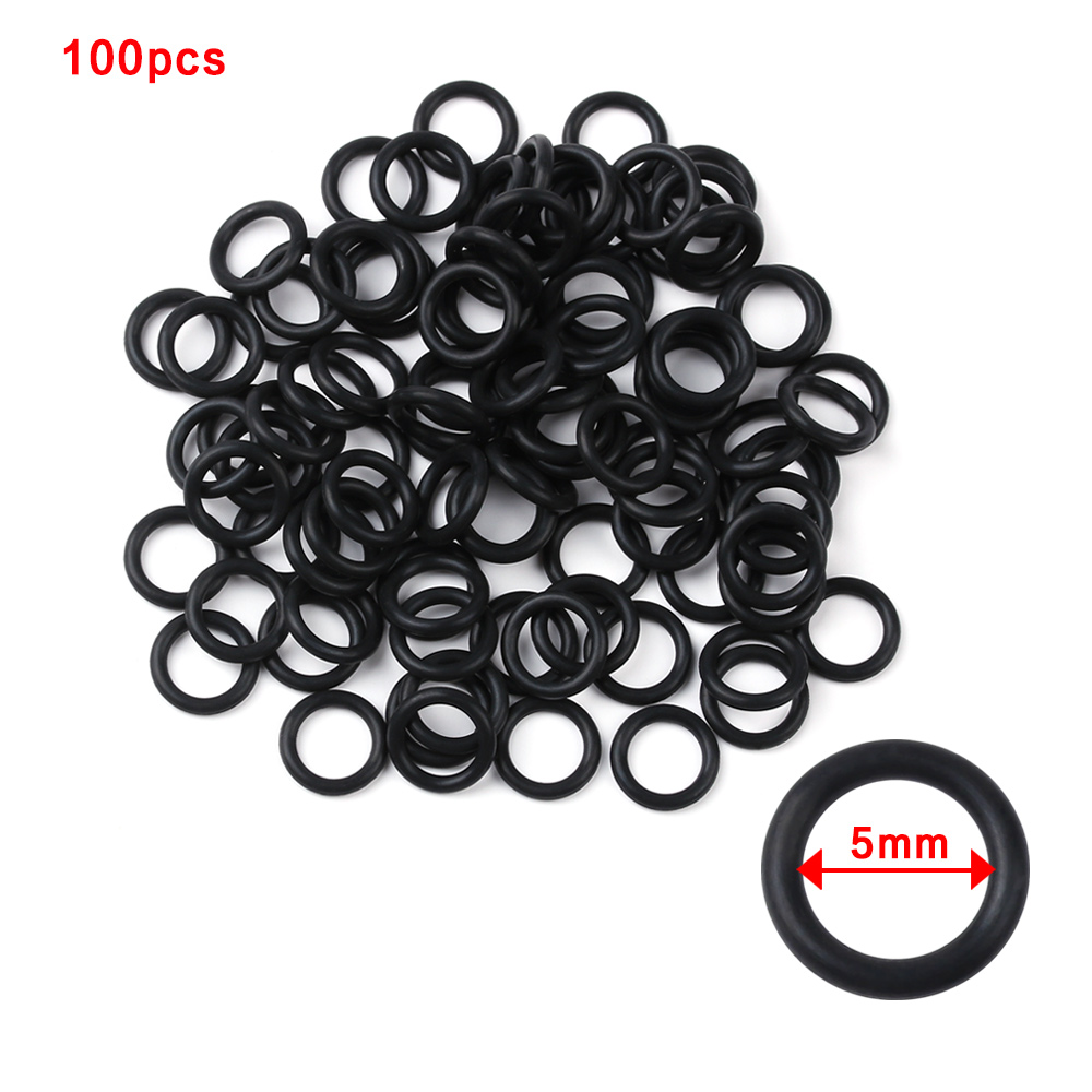 Fishing Equipment For Beginners - 100 PCs Black Rubber O-Rings Seal