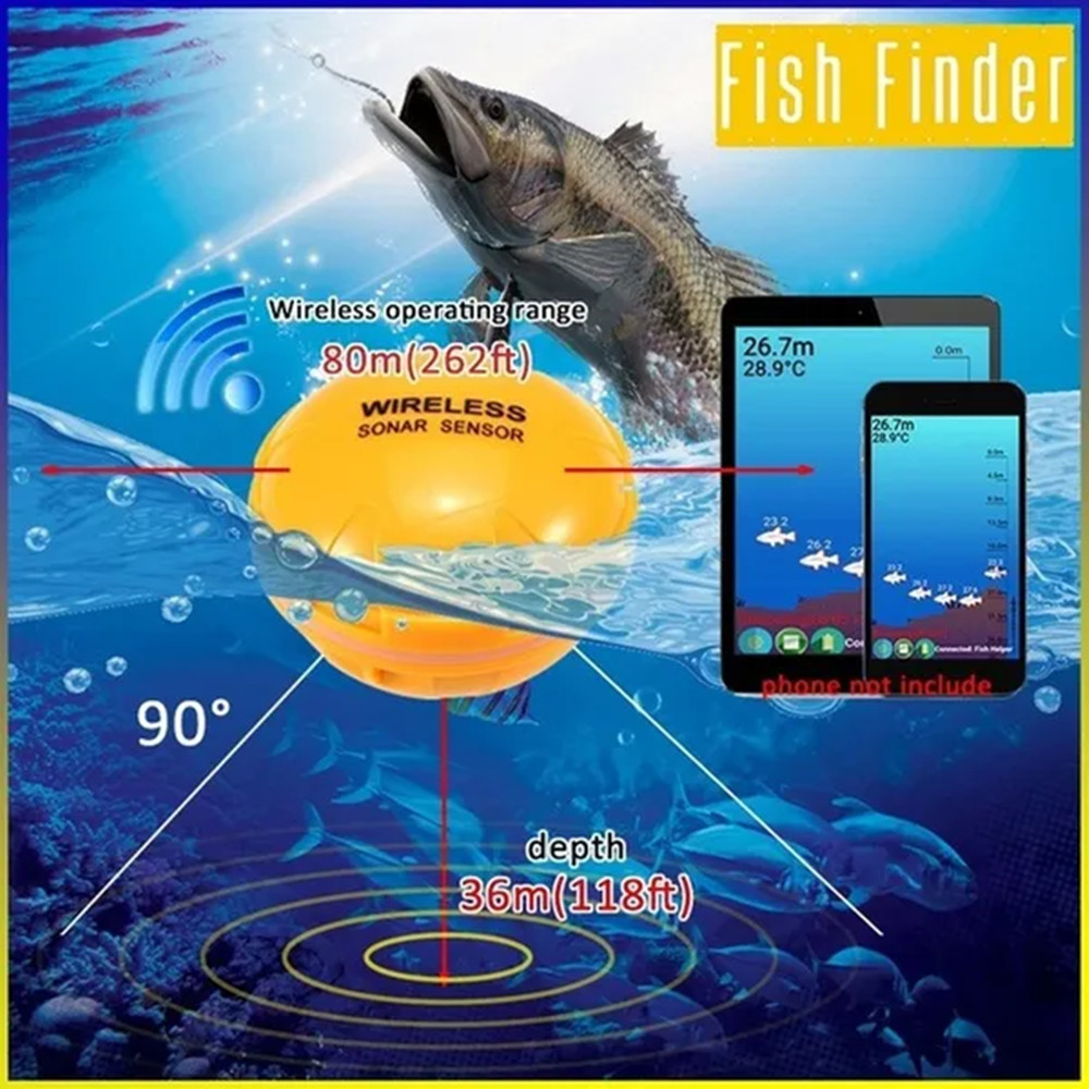 Smart Sonar Fish Finder Wirele - Fishing Equipment In English recension och pris