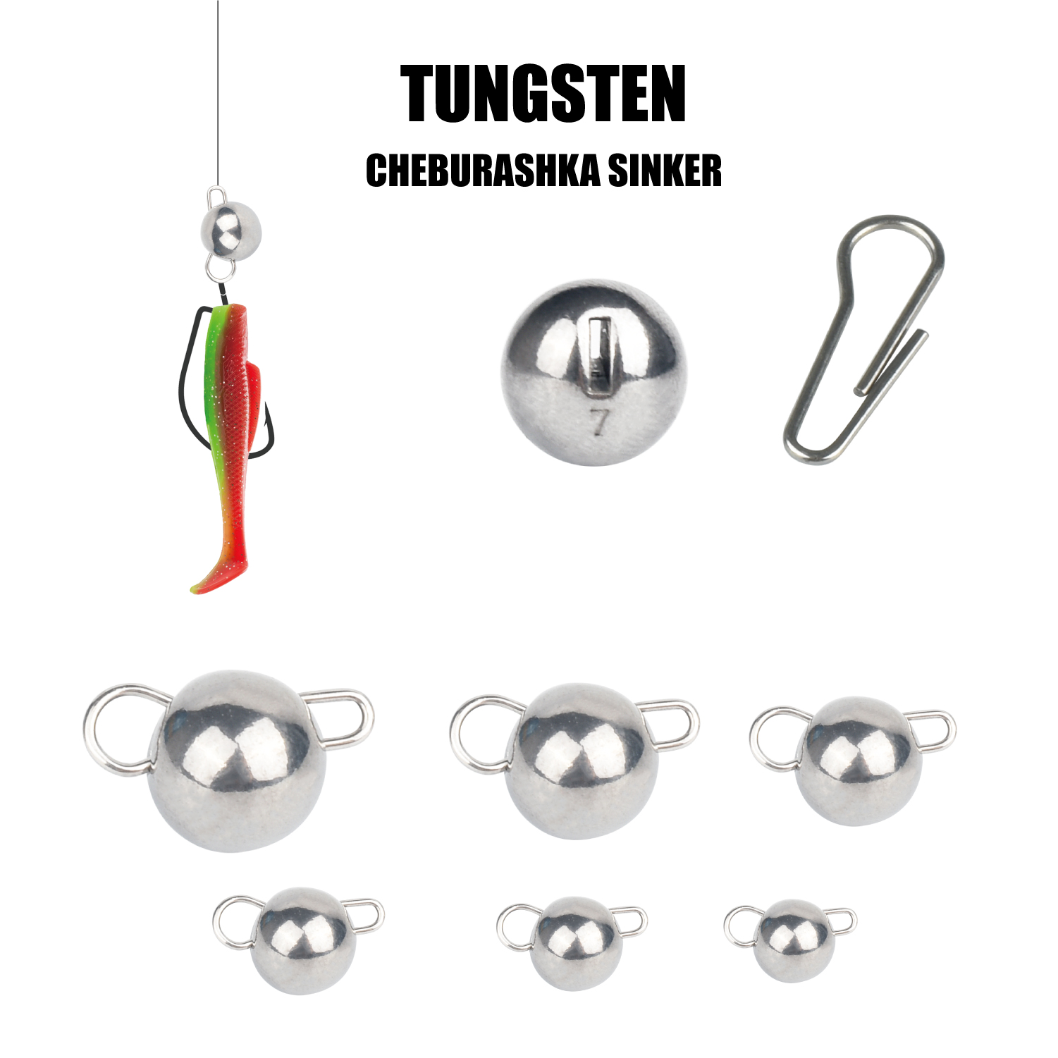 MUUNN 10Pcs Cheburashka Weight - Tungsten Sinkers recension och pris