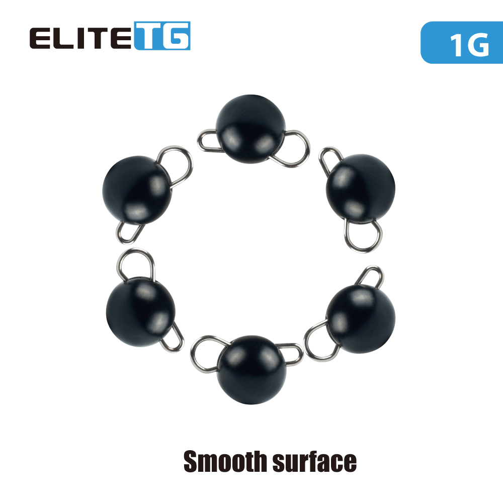 Elite TG 10Pcs Black Cheburash - Tungsten Sinkers recension och pris
