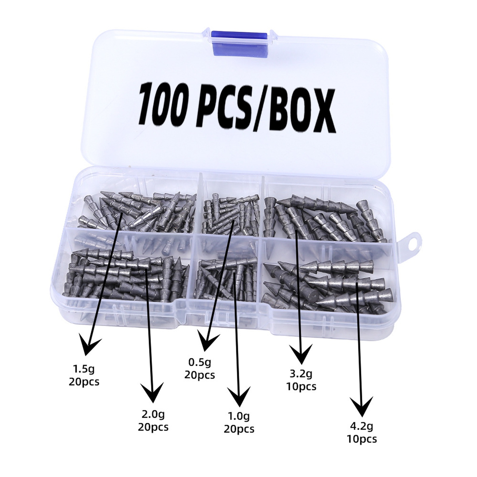 Tungsten Nail Weights 100 Kit  - Tungsten Sinkers recension och pris
