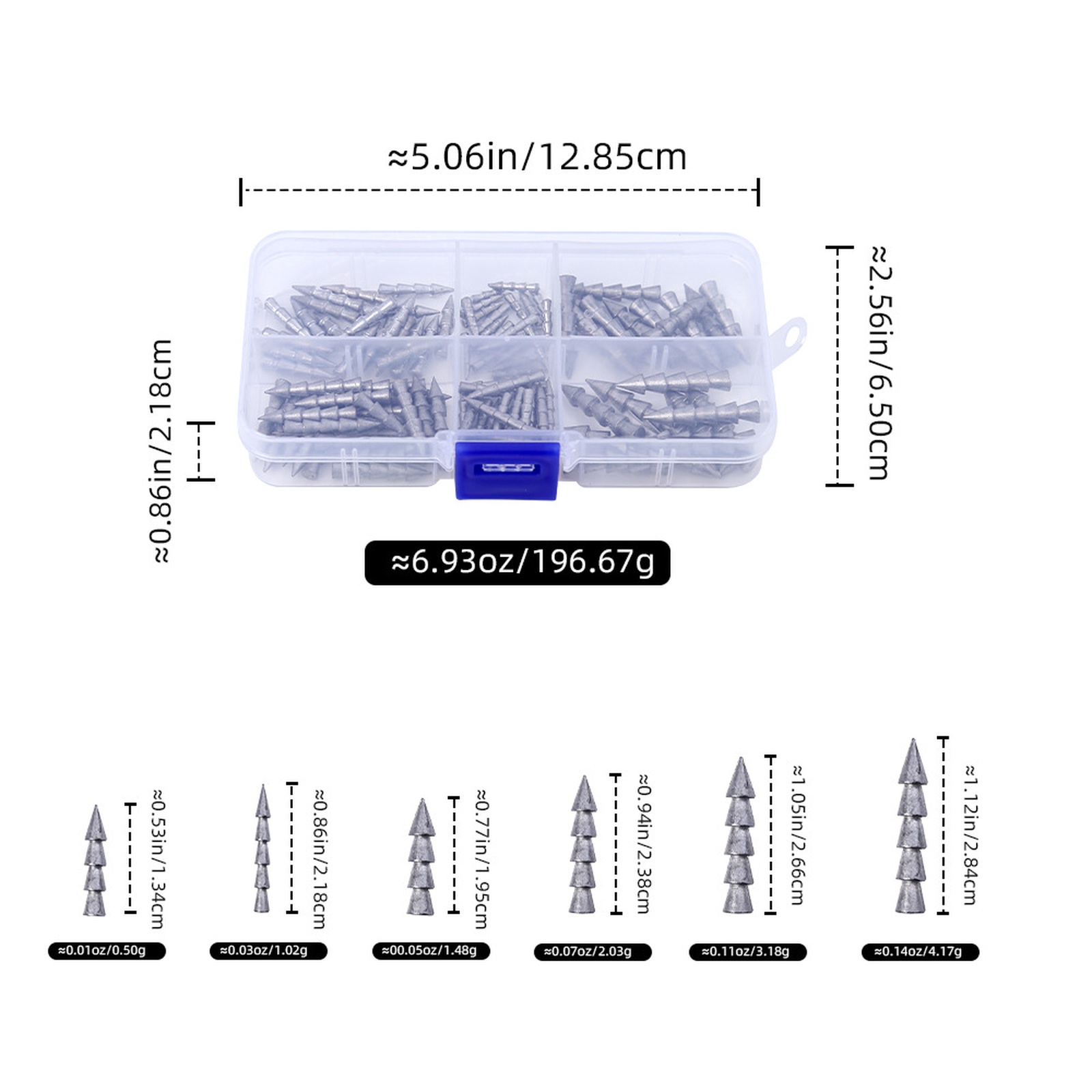 Tungsten Nail Weights 100 Kit  - Tungsten Sinkers recension och pris