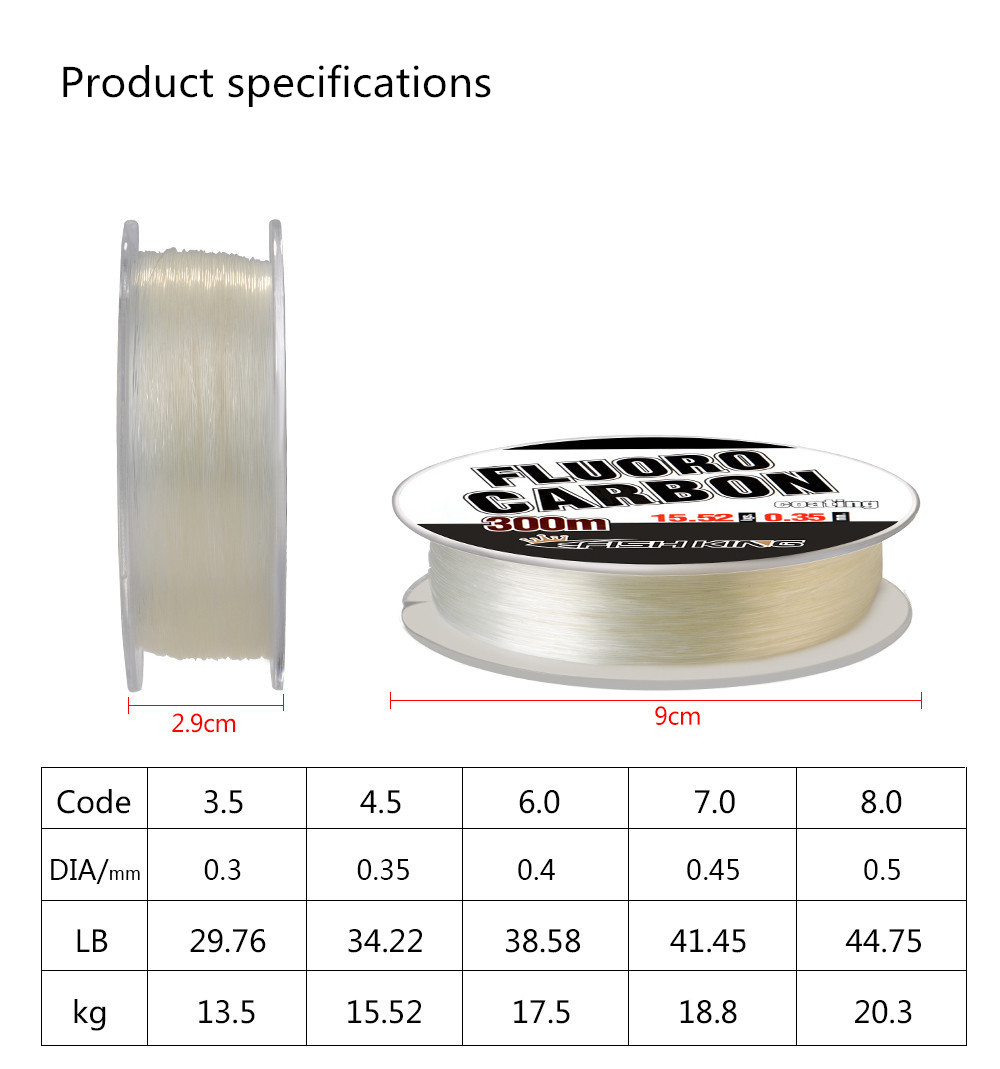 Full Tank Fluorocarbon Fishing - Fluorocarbon Line recension och pris