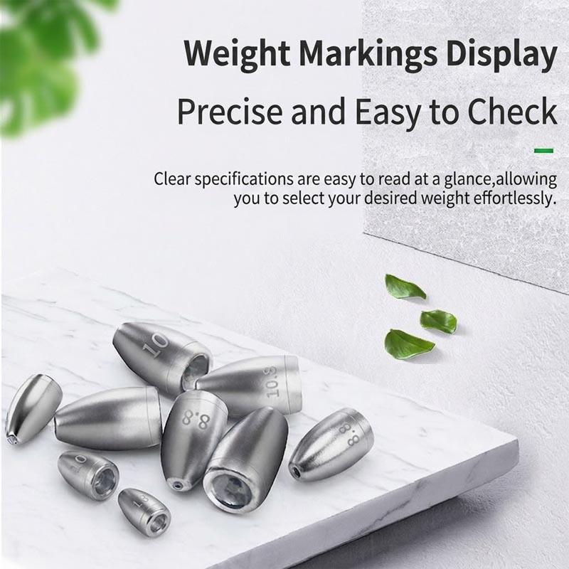 Lead-Free Alloy Bullet Weights - Tungsten Sinkers recension och pris
