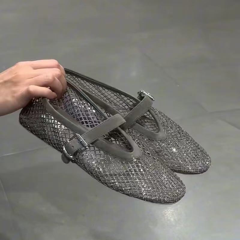 Hollow Rhinestone Baotou Sanda - Fishing Net recension och pris